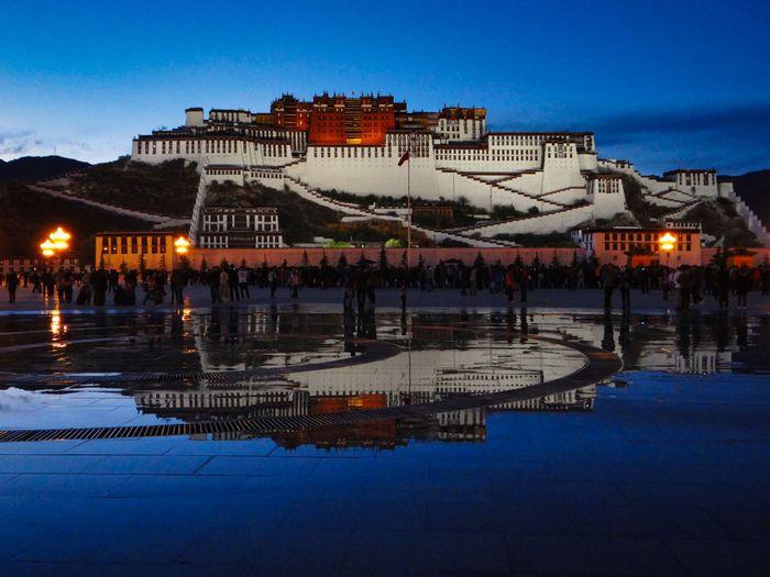 Potala Palace by Night Lhasa Tibet